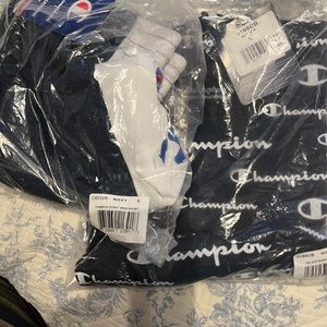 Boys champion short navy set